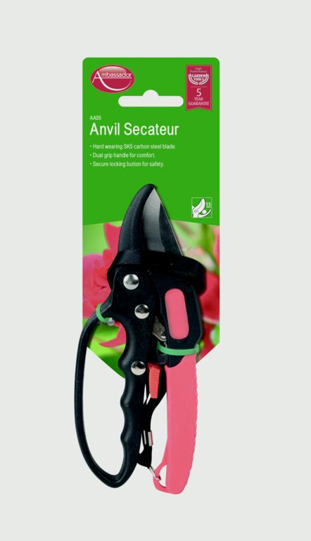 Ambassador Anvil Secateur 18mm Cutting