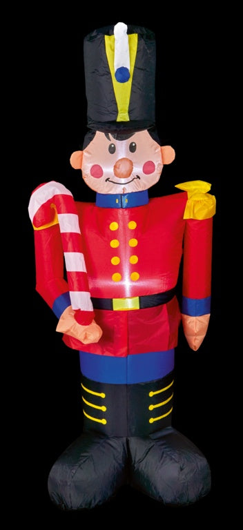 Premier Inflatable Toy Soldier Candy Cane 1.8m