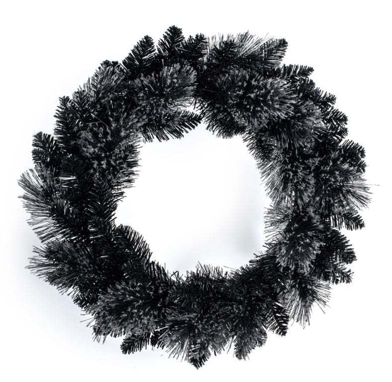 Premier Black Tipped Wreath 50cm