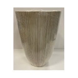 Kaemingk Lennox Plastic Planter Vase Beige Medium