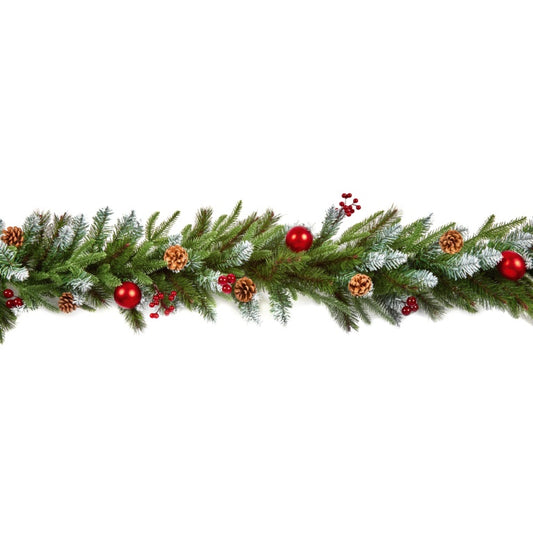 Premier Red Decorative Garland 1.8m