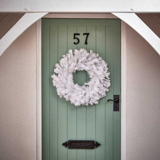 Premier White Wreath 50cm